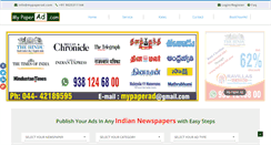 Desktop Screenshot of mypaperad.com
